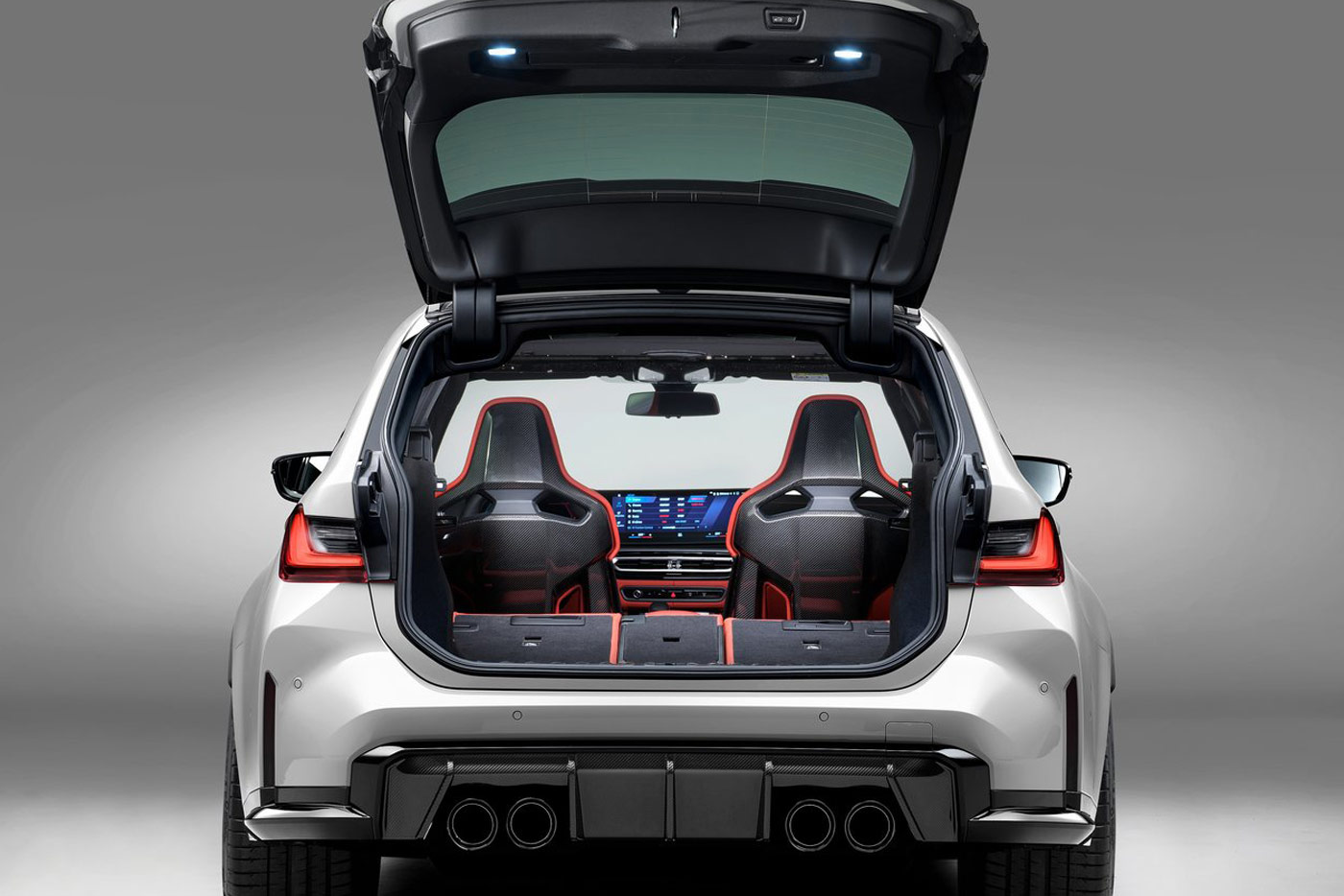 BMW M3 Touring boot trunk seats folded