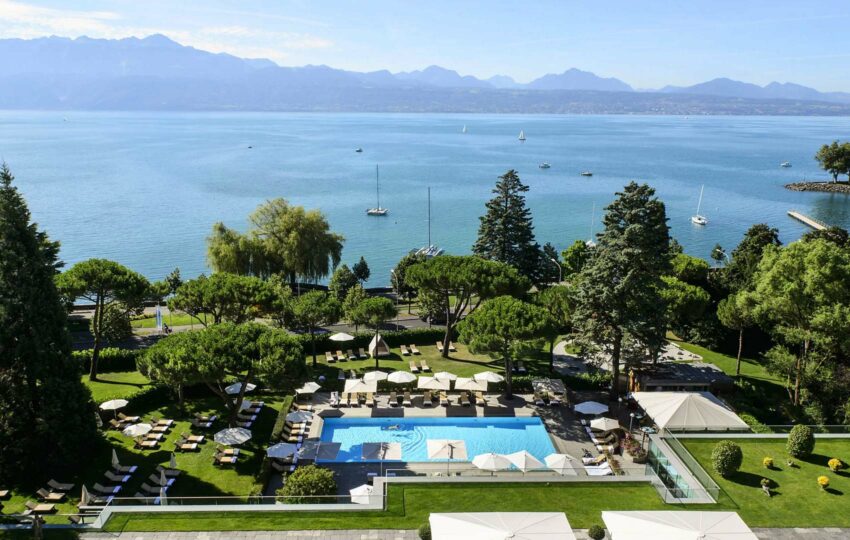 Beau-Rivage Palace luxury hotel Lausanne