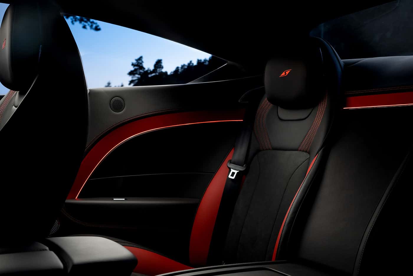Bentley Continental GT rear seats
