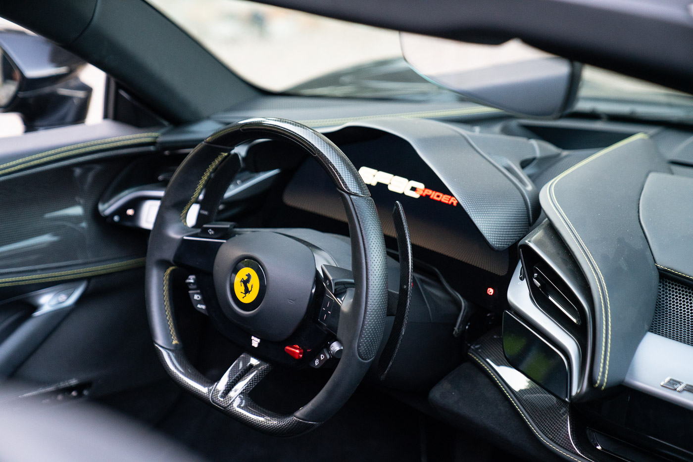 Ferrari SF90 Spider steering wheel