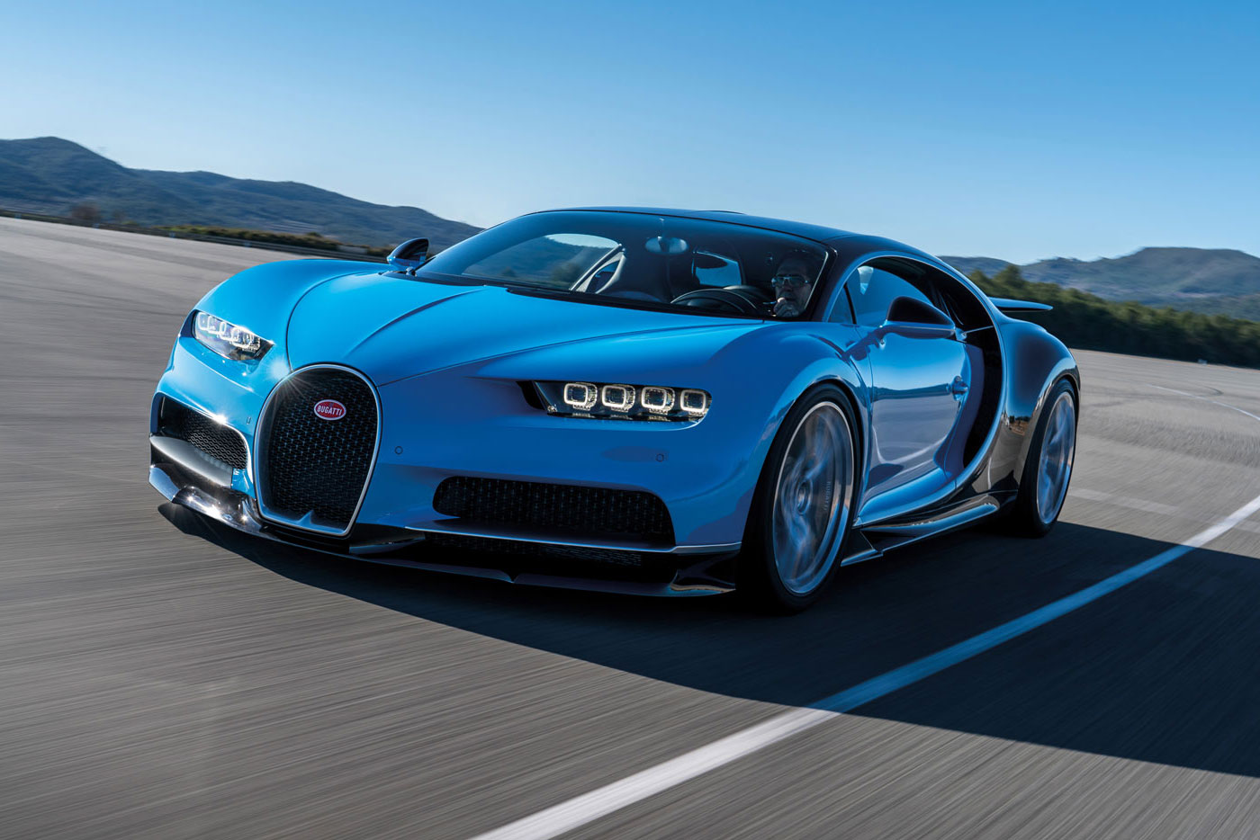 Rent hypercar Bugatti Chiron in Europe